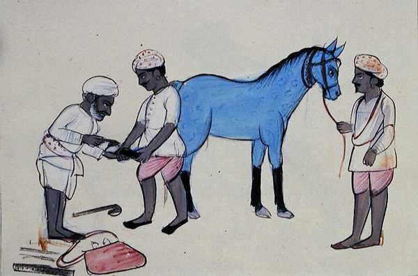 Horse Shoe Maker (Halband) by Punjabi School