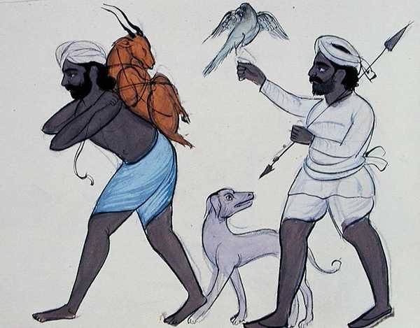 Hunters, c.1890 by Punjabi School
