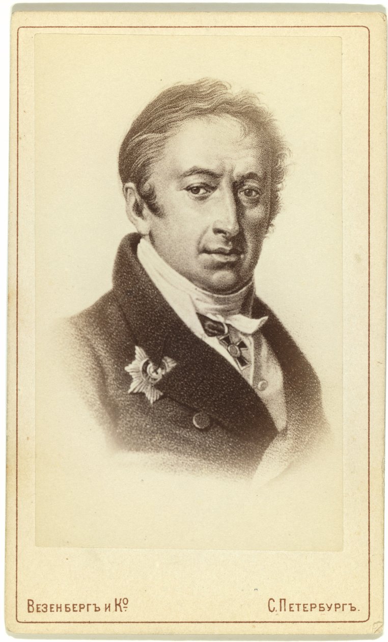 Portrait of the Author and Historian Nikolay M. Karamzin by Pyotr Fyodorovich Borel
