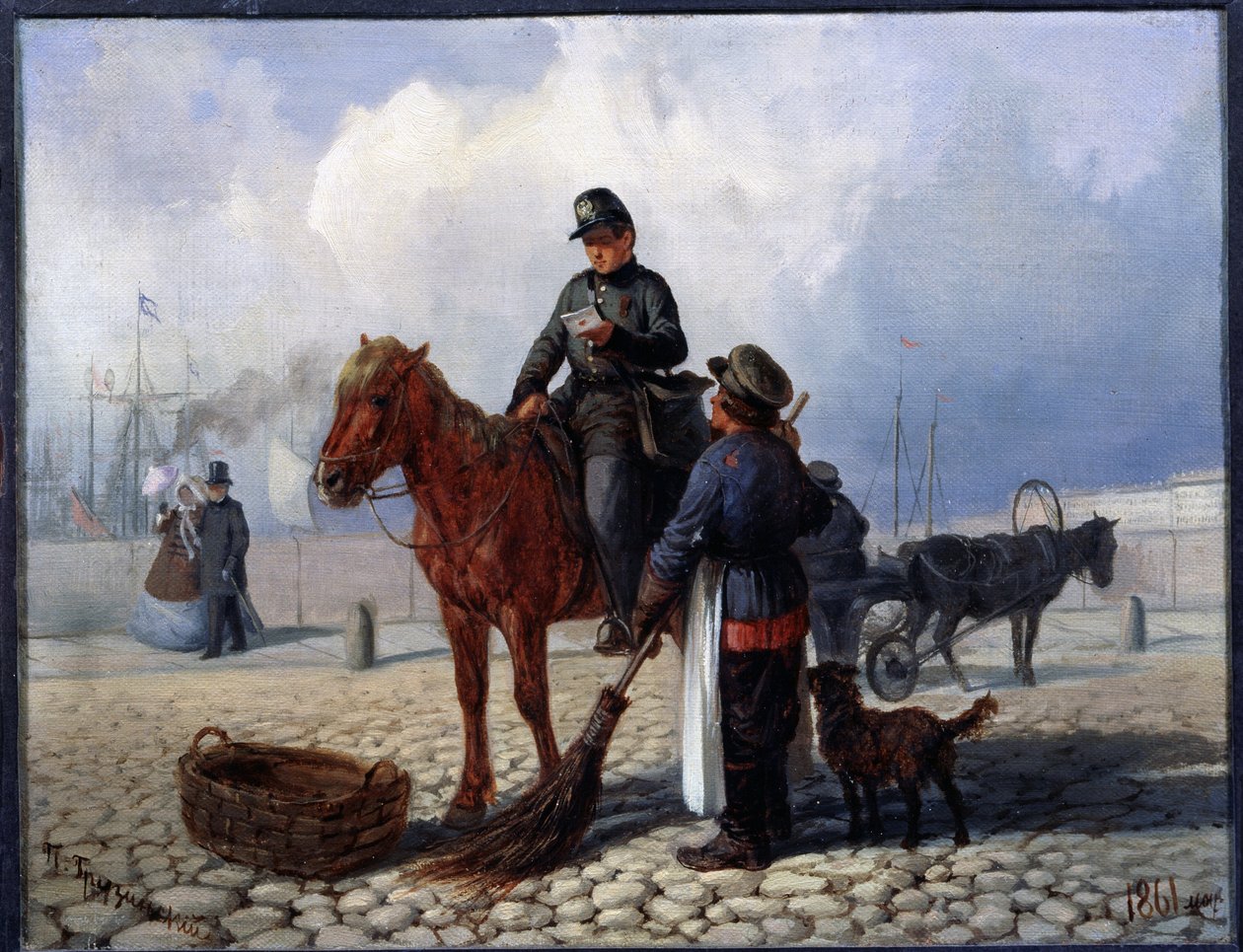 Postman by Pyotr Nikolayevich Grusinsky