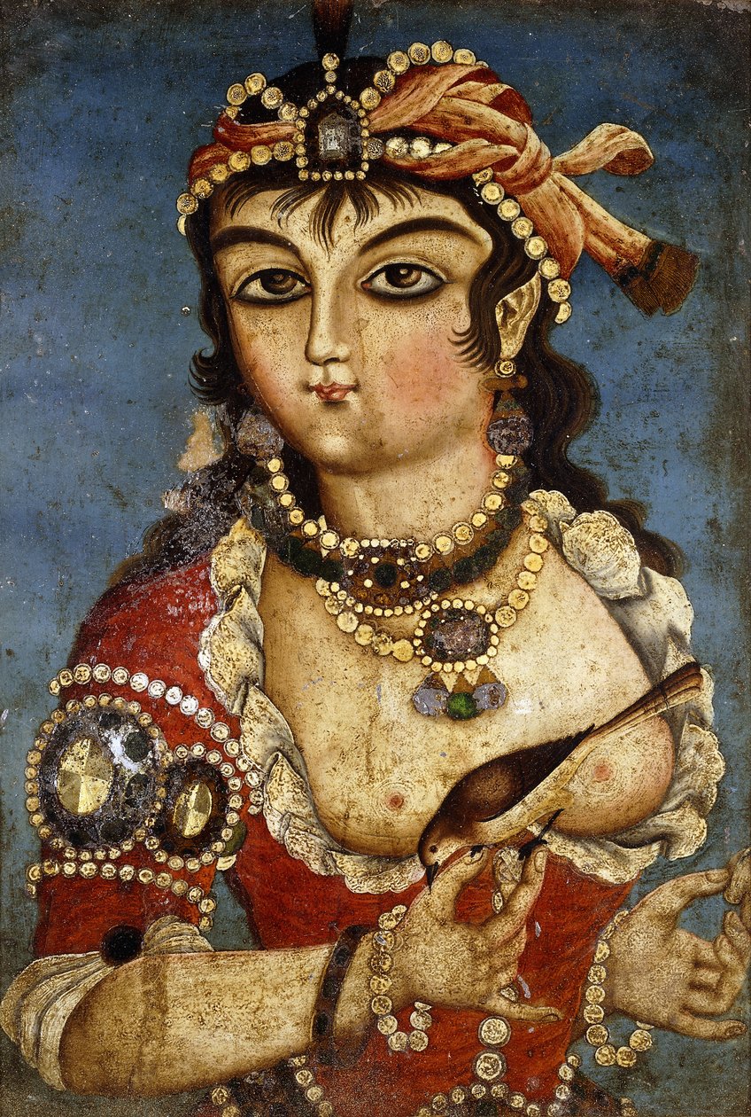 A Courtesan, c. 1830 by Qajar School