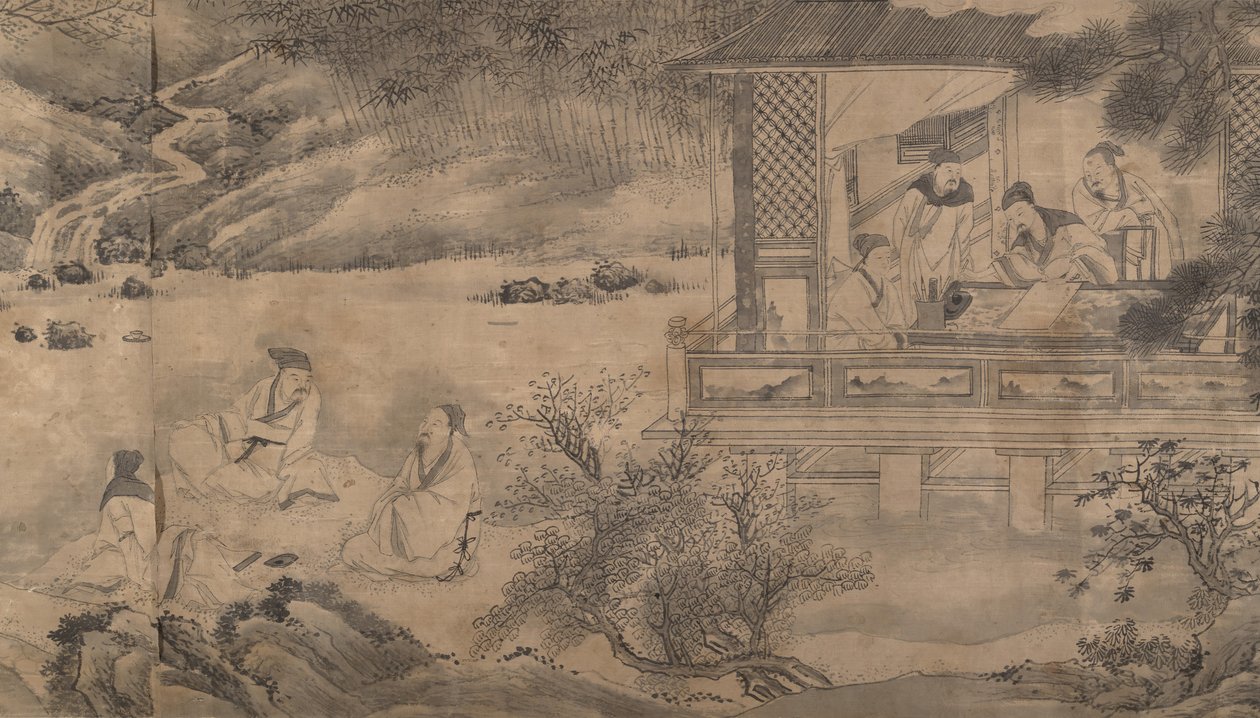 Poets Gathering in the Orchid Pavilion, 1607 by Qian Gong