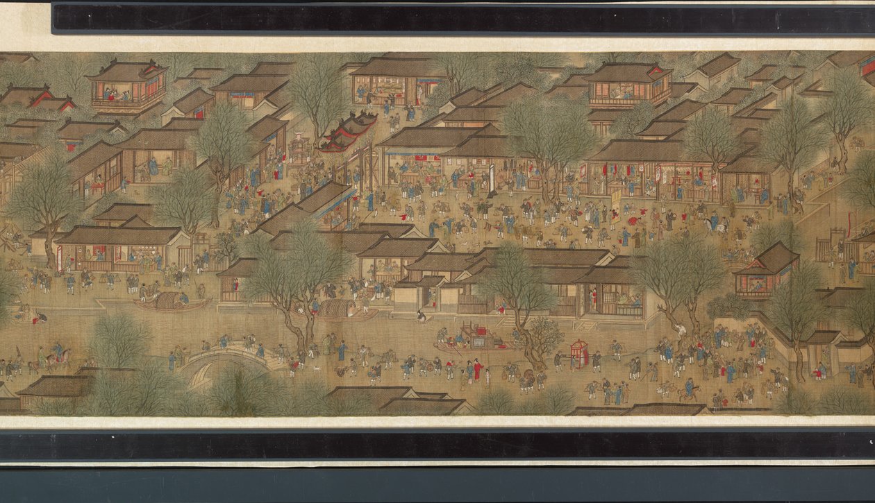 Spring Festival on the River (detail) by Qing Dynasty Chinese School
