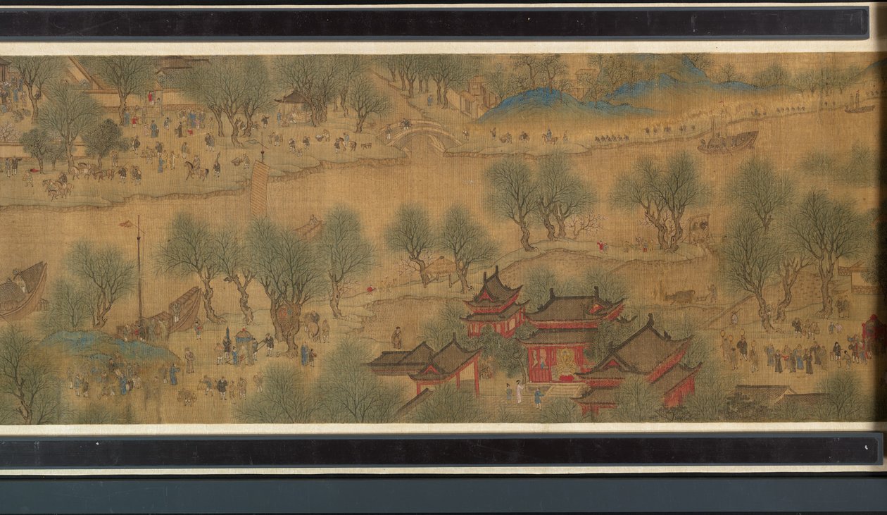 Spring Festival on the River by Qing Dynasty Chinese School