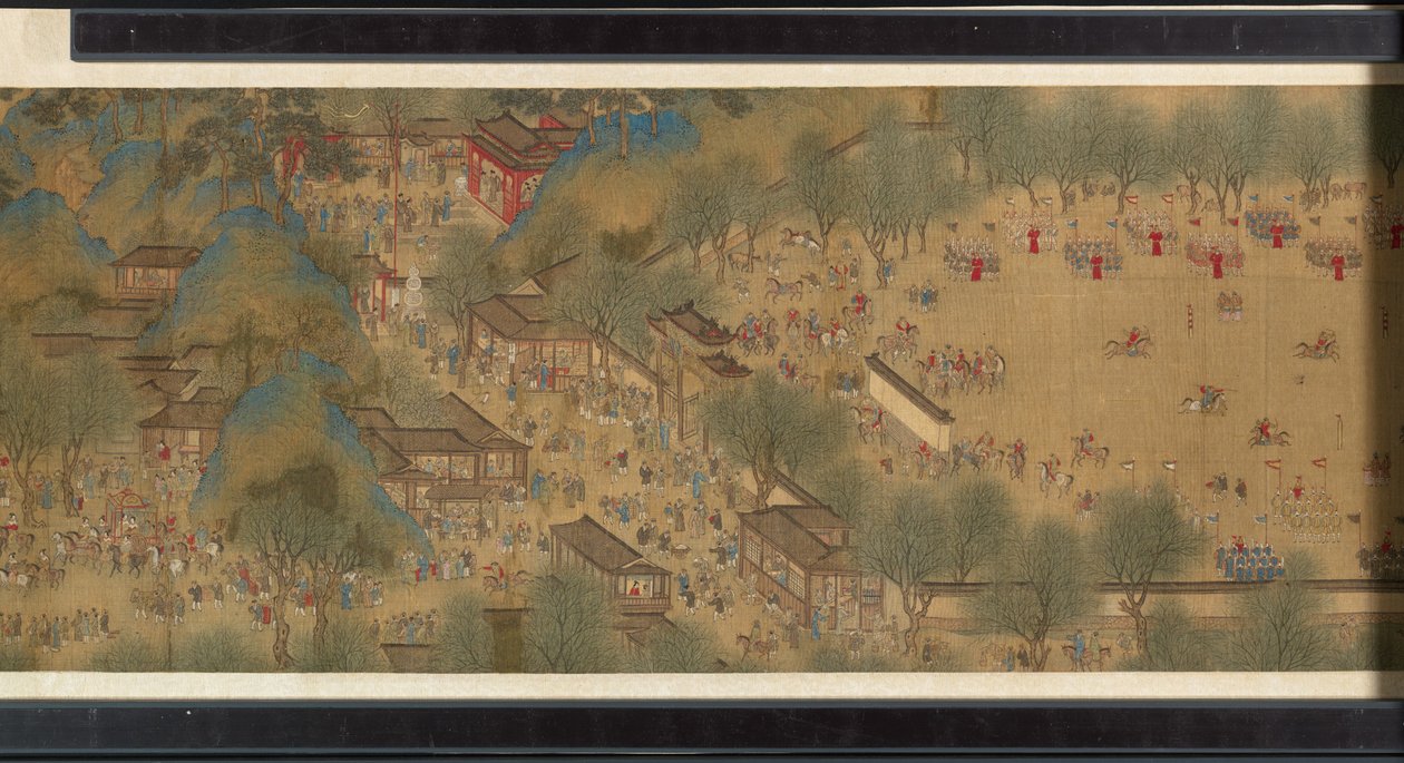 Spring Festival on the River by Qing Dynasty Chinese School