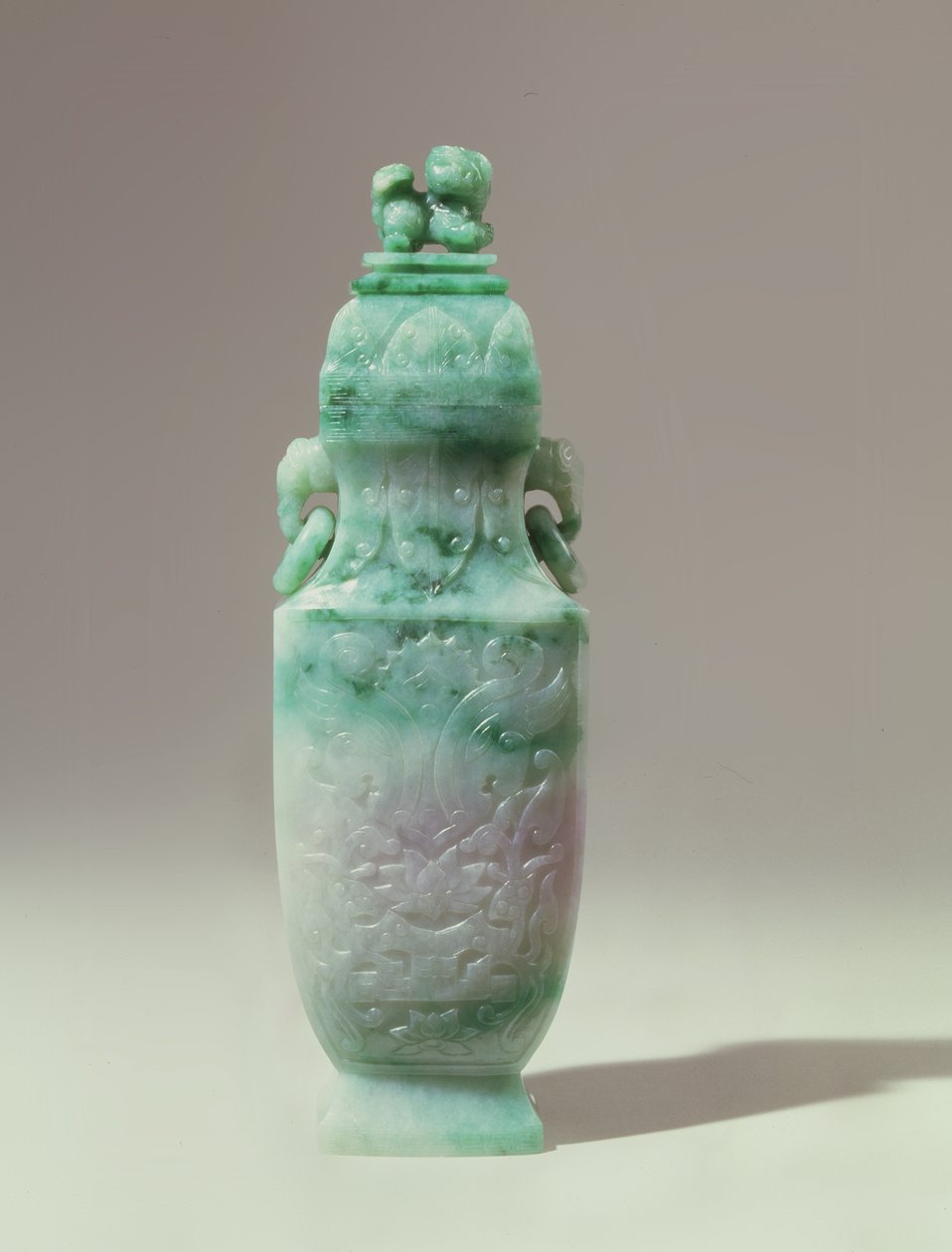 Baluster Vase and Domed Cover, Late Qing Dynasty by Qing Dynasty Chinese School