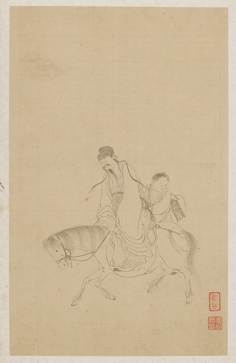 Figures by Qing Dynasty Chinese School