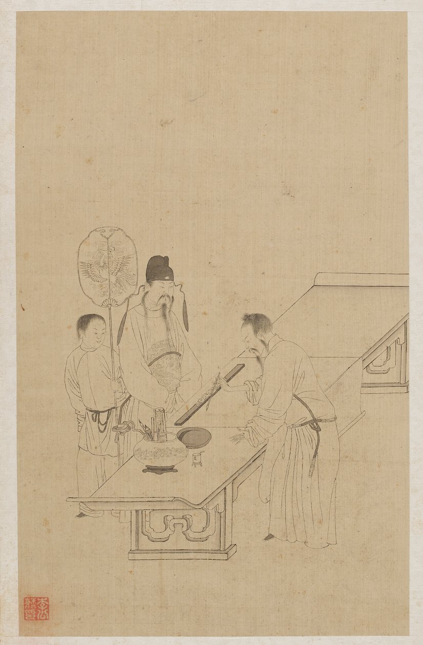 Figures by Qing Dynasty Chinese School