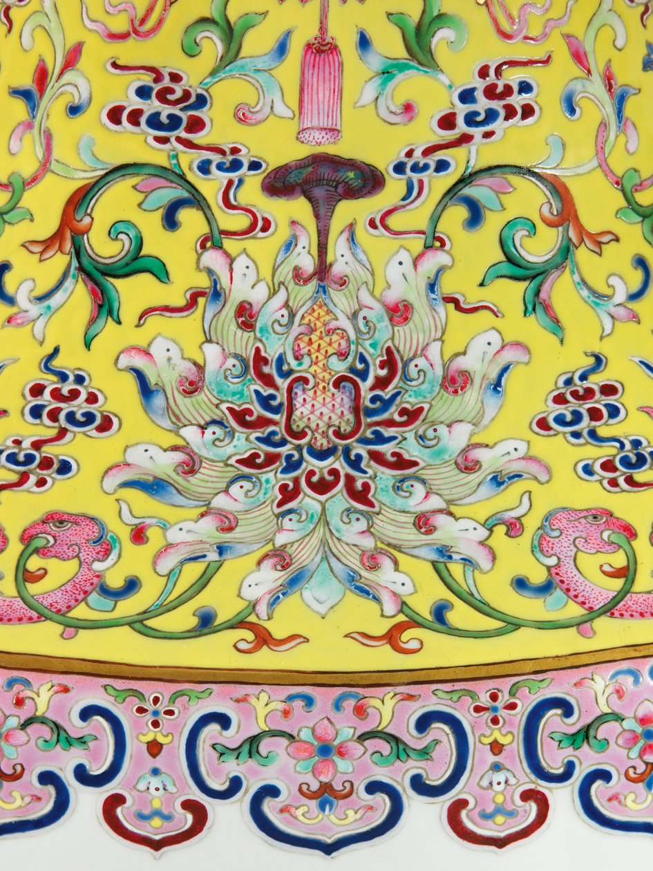 Detail (Imperial Famille Rose Vases) by Qing Dynasty   Jiaqing Period Chinese School
