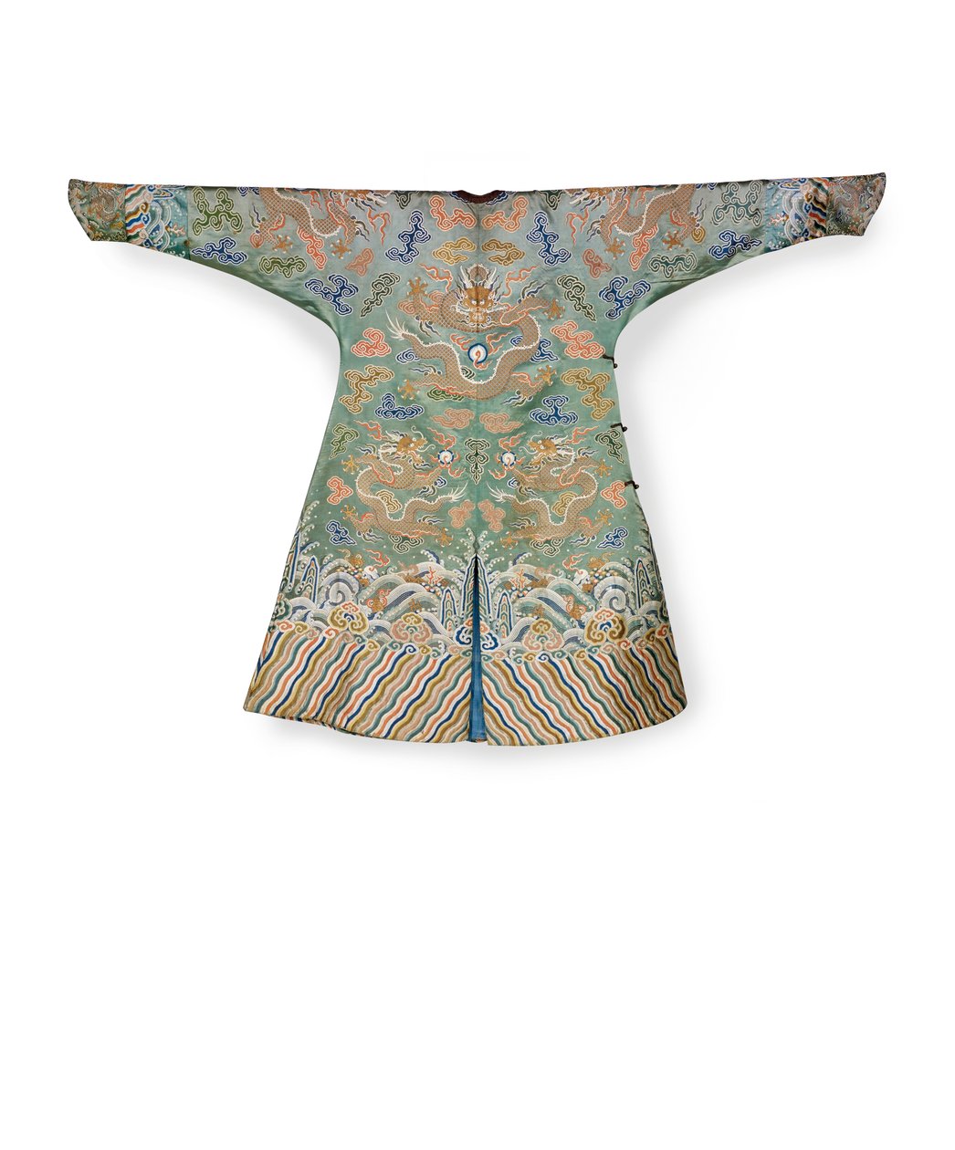 Celadon Silk Court Dress for an Imperial Princess, Jifu, China by Qing Dynasty Chinese School