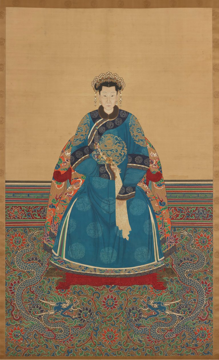 Portrait of an Imperial Lady possibly Imperial Noble Consort Quehui by Qing dynasty Chinese School