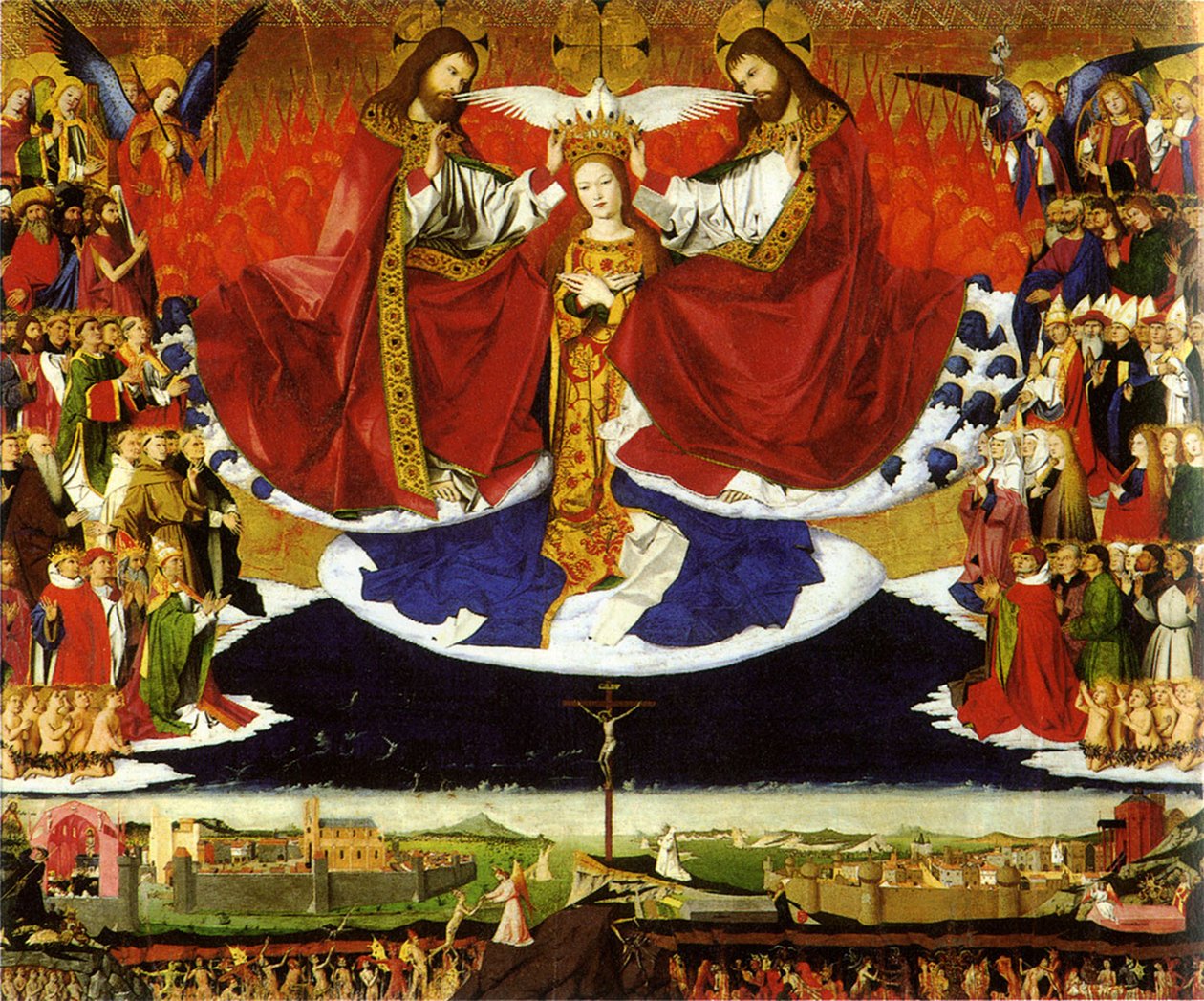 The Coronation of the Virgin by Quarton