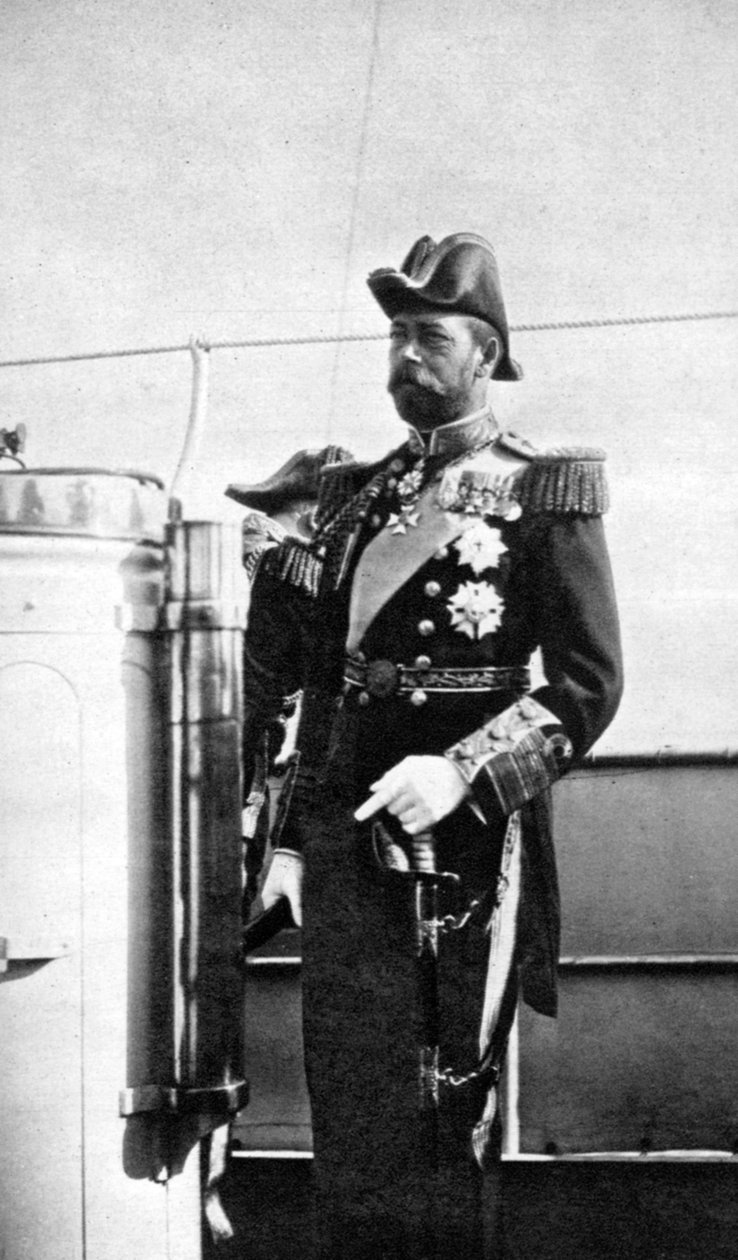 The Prince of Wales 1865-1936, the future King George V, 1908 by Queen Alexandra