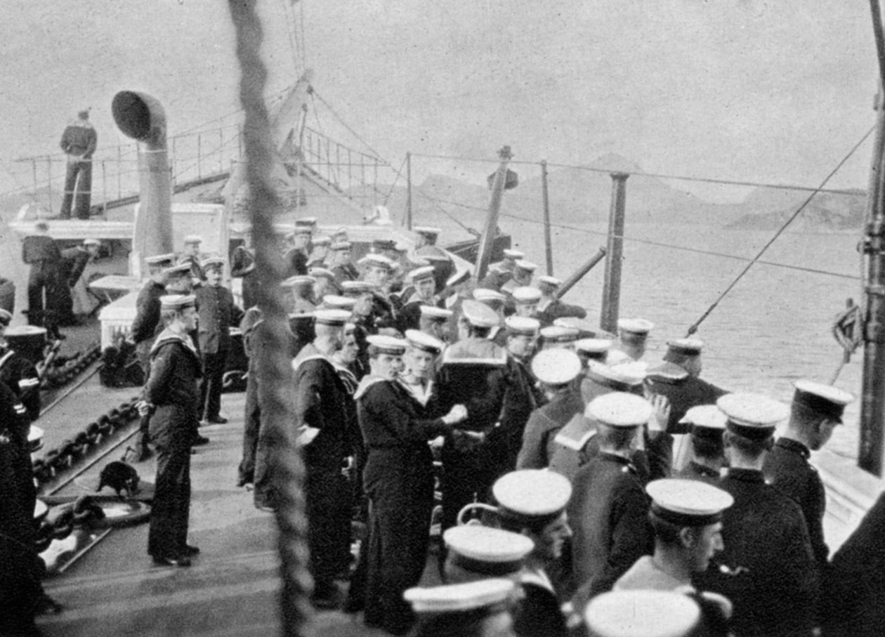 The crew of the royal yacht Victoria and Albert III, Norway by Queen Alexandra