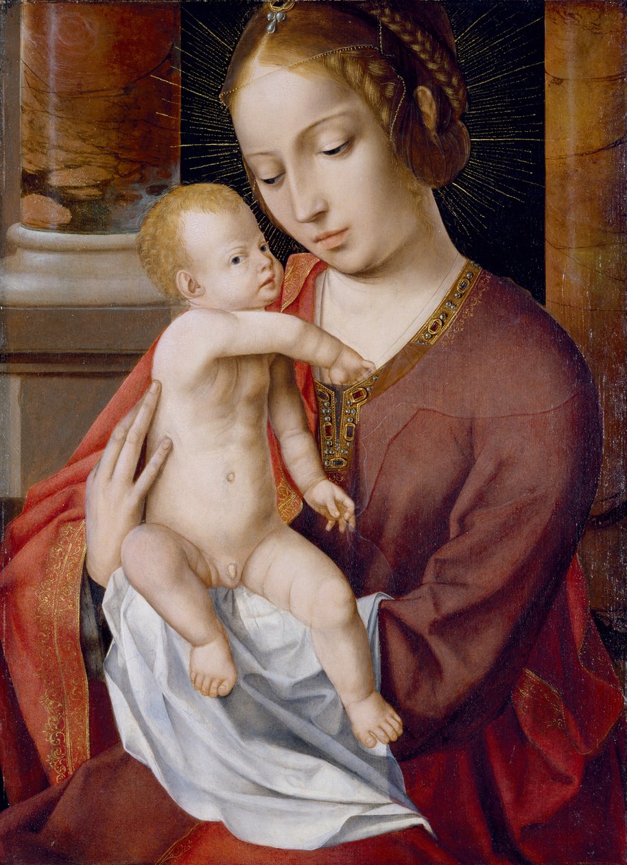 Virgin and Child by Quentin Massys or Metsys