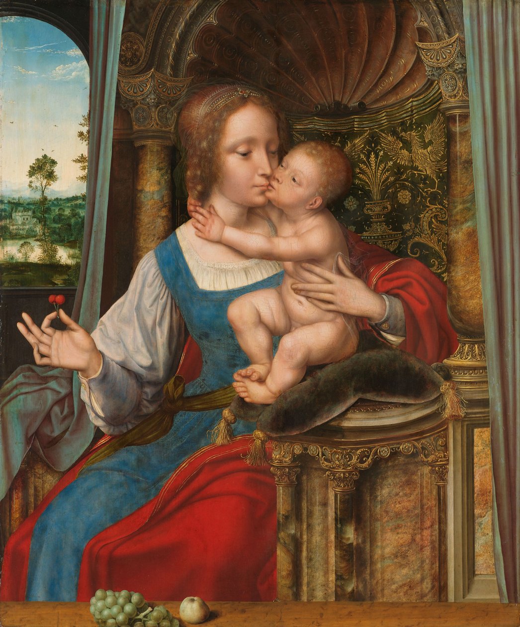 Virgin and Child by Quentin Massys or Matsys