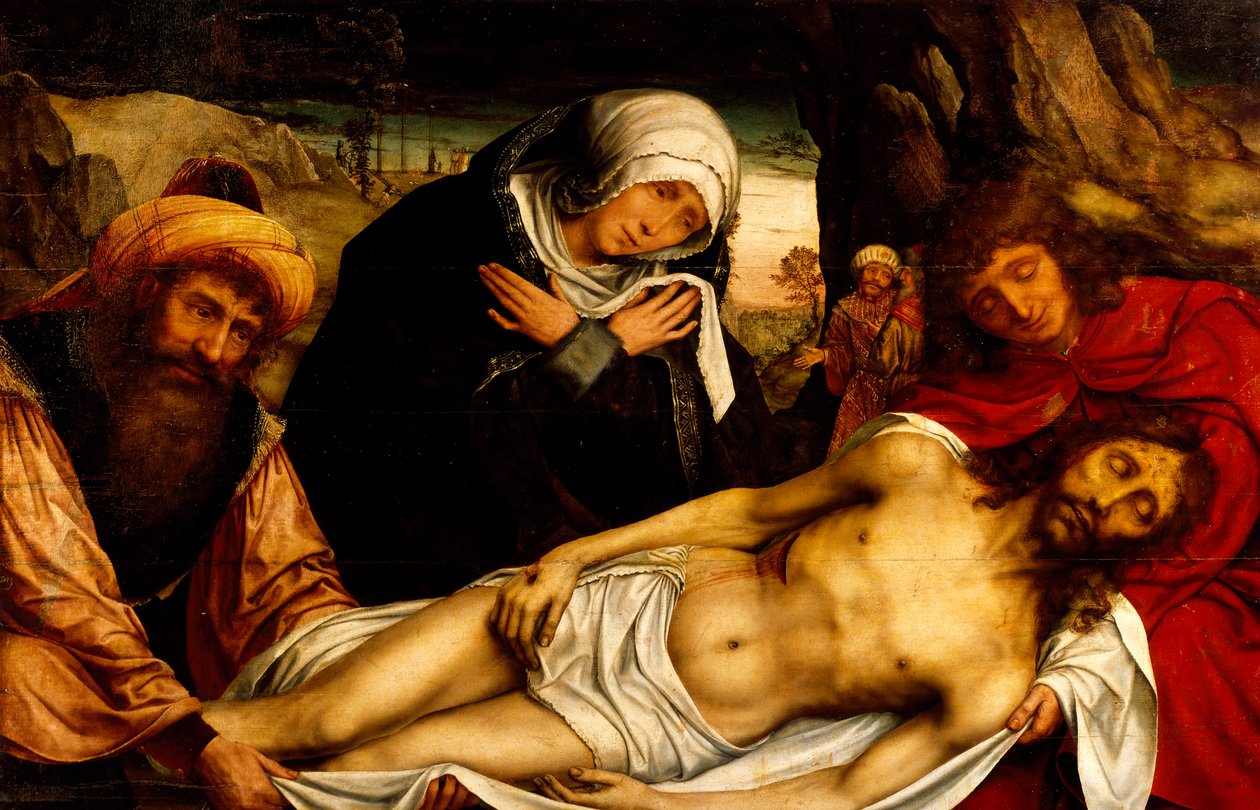 Pieta, Museo Diocesano, Gaeta by Quentin Massys or Metsys