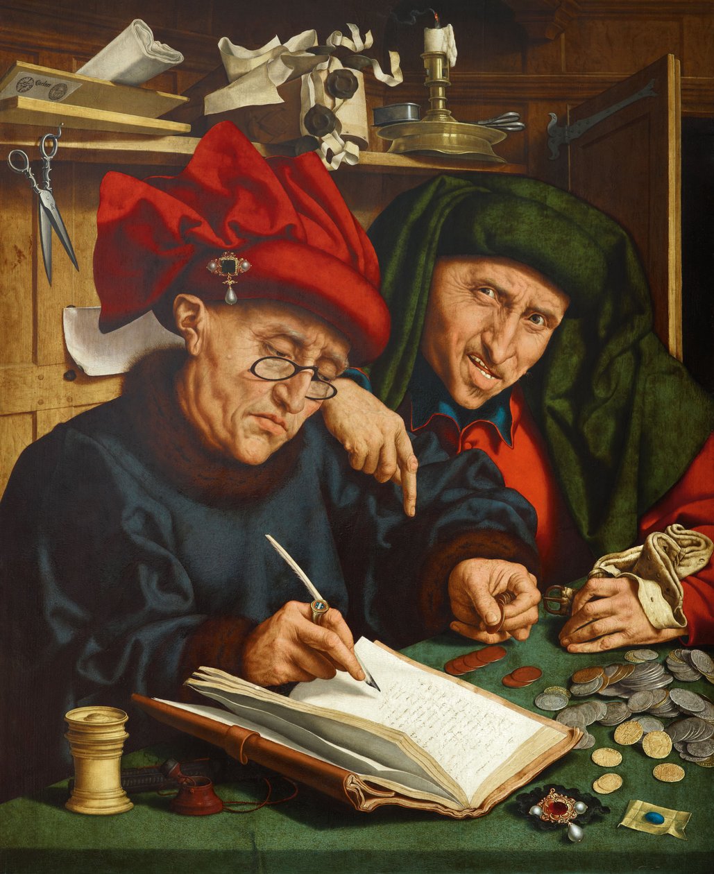 The Tax Collectors by Quentin Massys or Metsys