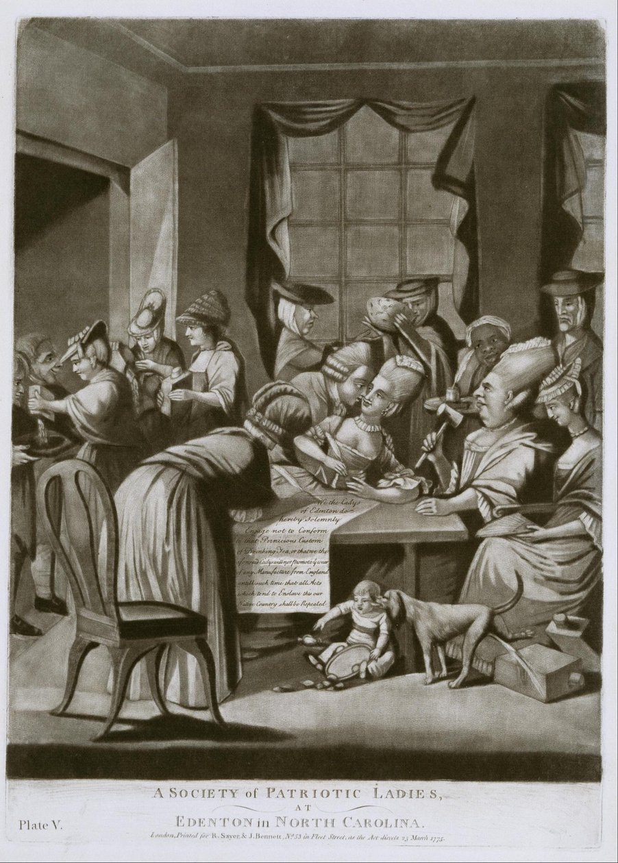 A Society of Patriotic Ladies, at Edenton, in North Carolina by R. Sayer and J. Bennett
