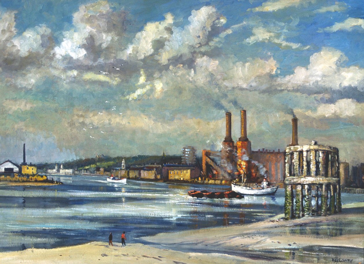 Low Tide, Deptford by RCD Lowry