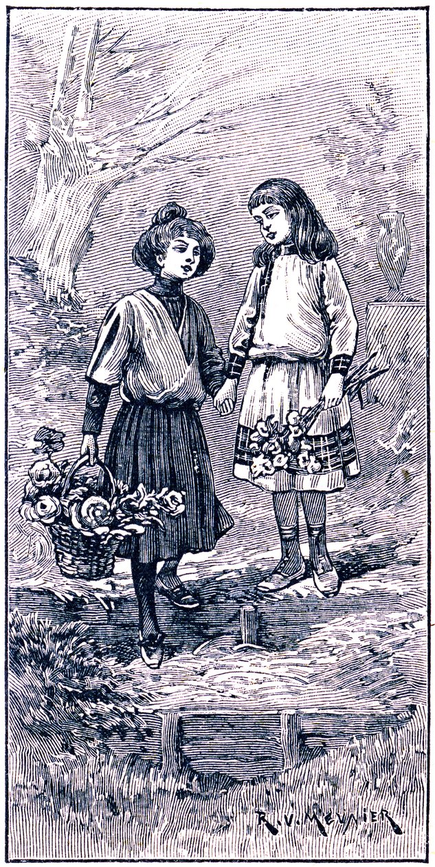 Two Friends Holding Hands by R.V. Meunier