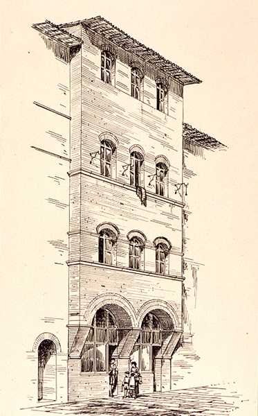 View of a Brick House, Montepulciano, Italy by R. (after) Anderson