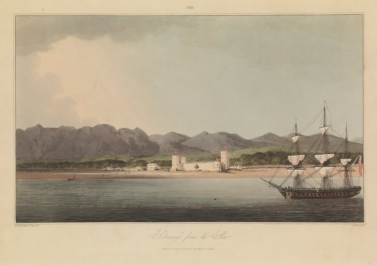 Sixteen Views of Places in the Persian Gulf Forces Against the Arabian Pirates by R. (after) Temple