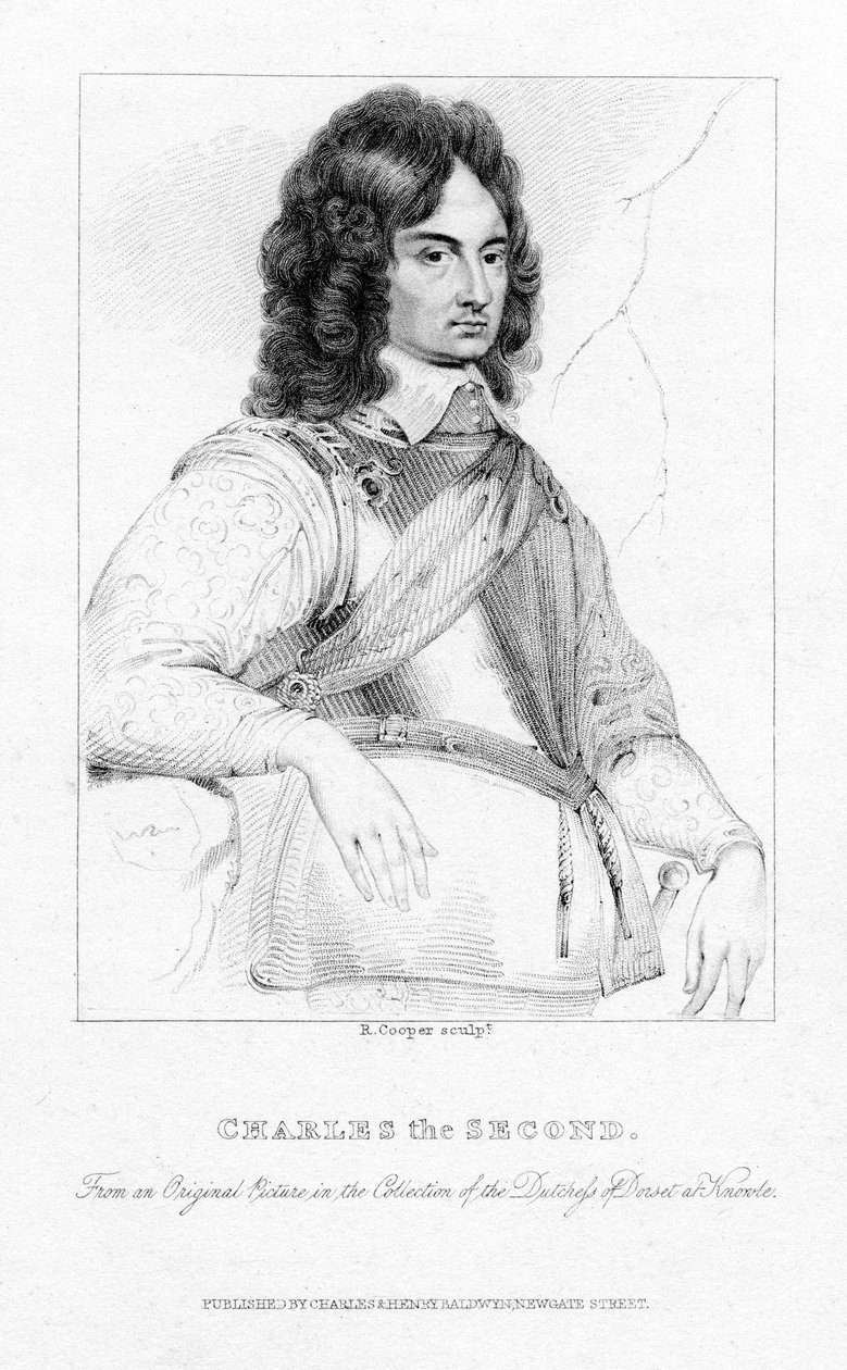 Charles II, King of England, Scotland and Ireland, 19th Century by R. Cooper
