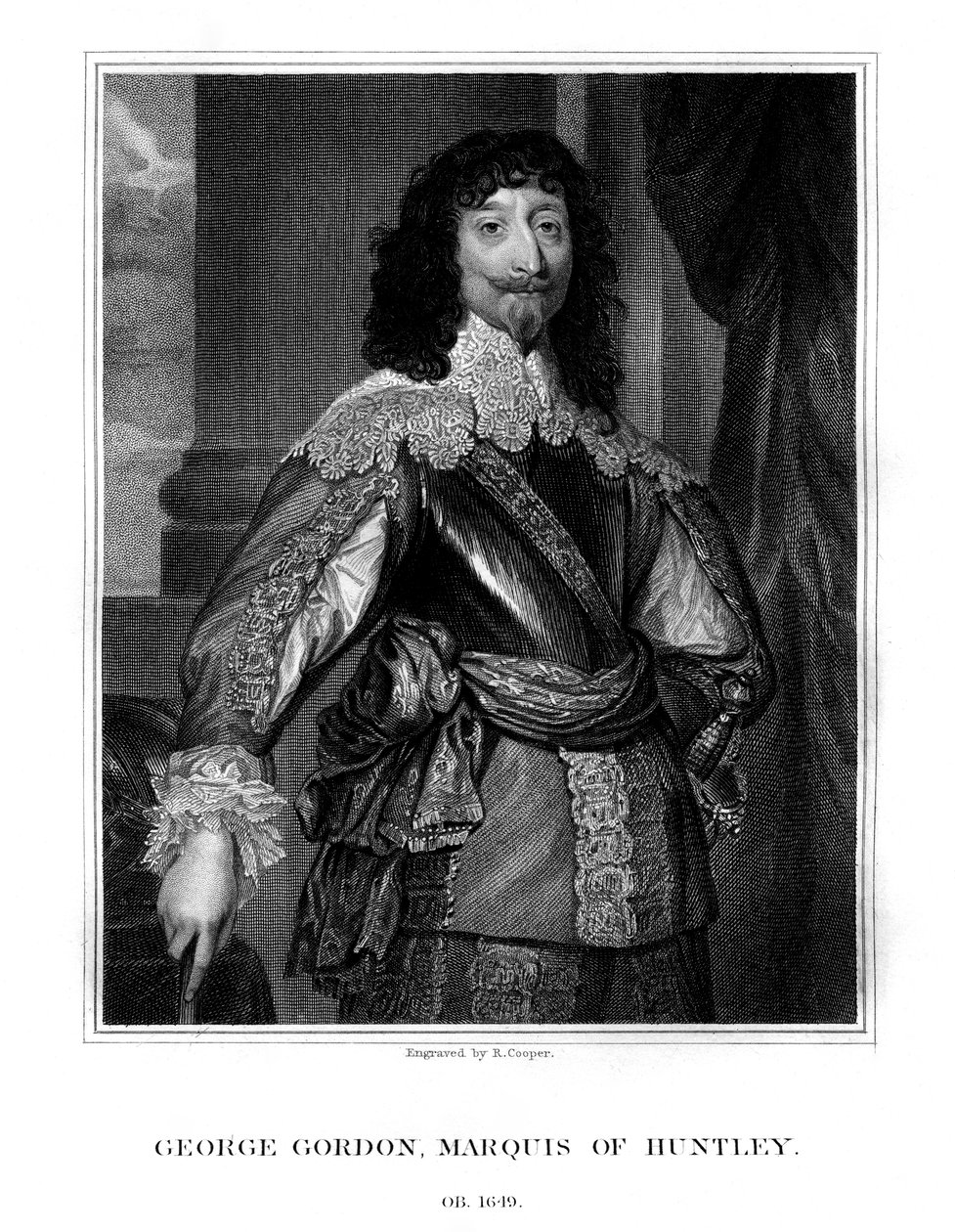 George Gordon, 2nd Marquess of Huntly, 1823 by R. Cooper