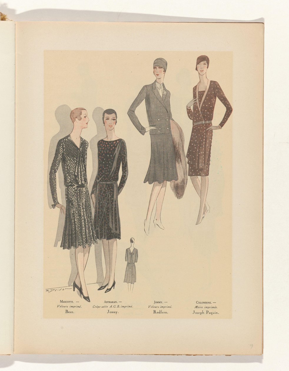 Art - Taste - Beauty, Pages of Feminine Elegance, November 1928, No. 99, 9th Year, p. 19 by R. Drivon