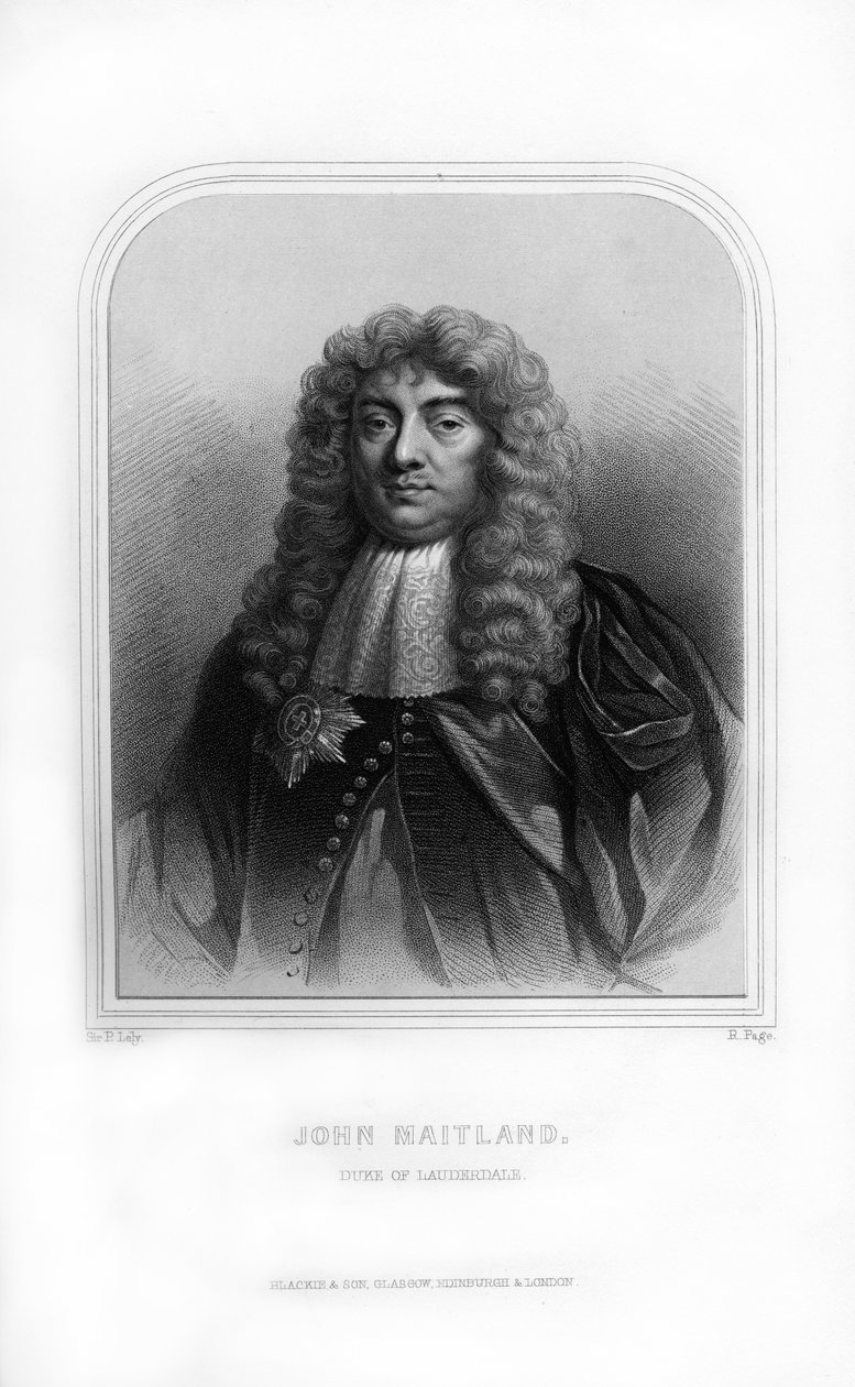 John Maitland, 1st Duke of Lauderdale, Scottish Politician by R. Page