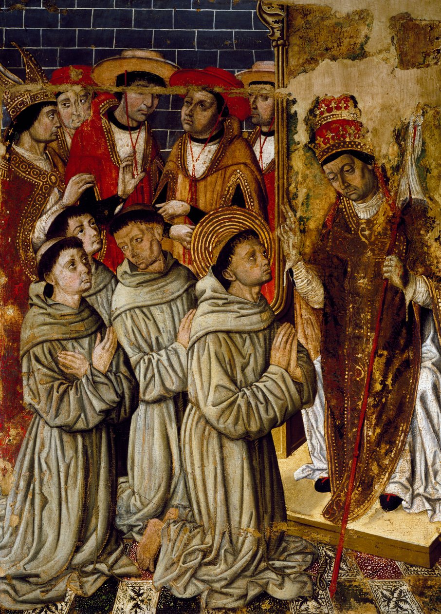 Cycle of miracles (detail) by Rafael & Figuera Joan (active c.1454 1477) Tomas
