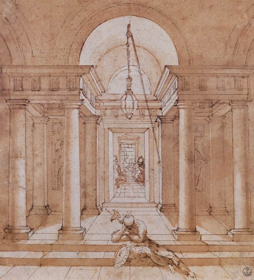 A Soldier before the Cell of St Peter by Raffaello Sanzio Raphael