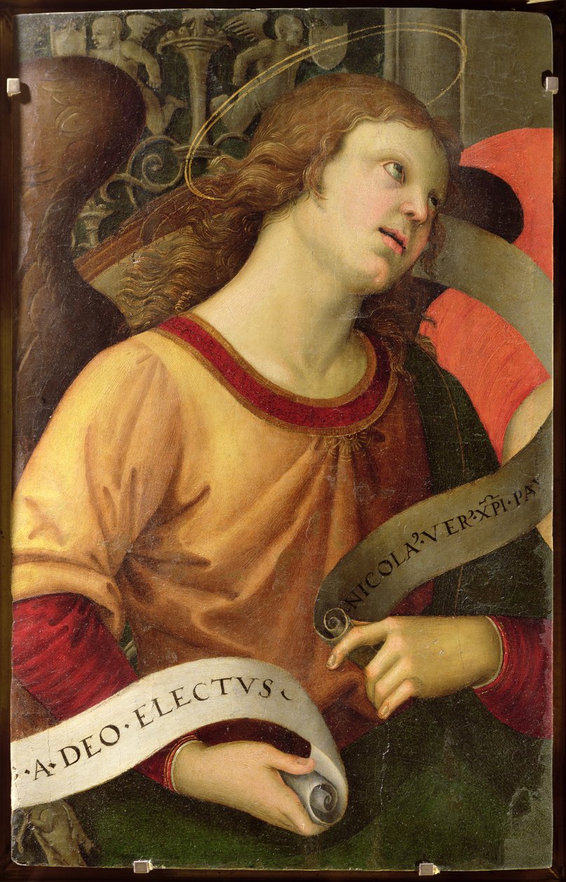 Angel, from the polyptych of St. Nicolas of Tolentino by Raffaello Sanzio Raphael