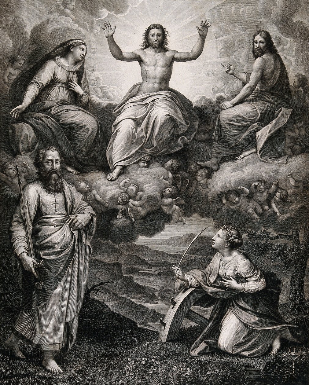 Christ with Saint Paul the Apostle by Raffaello Sanzio Raphael