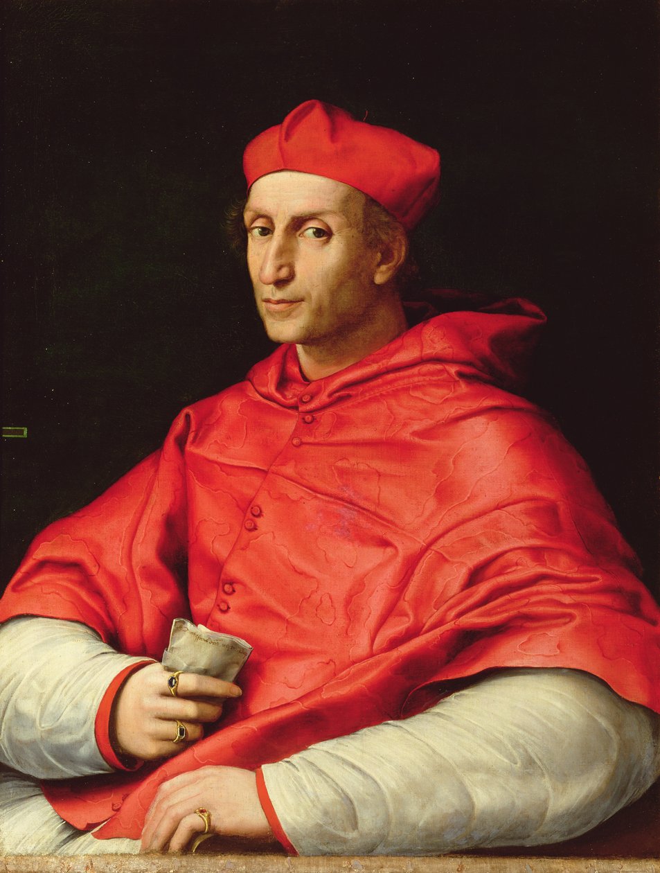 Portrait of Cardinal Dovizzi de Bibbiena by Raffaello Sanzio Raphael