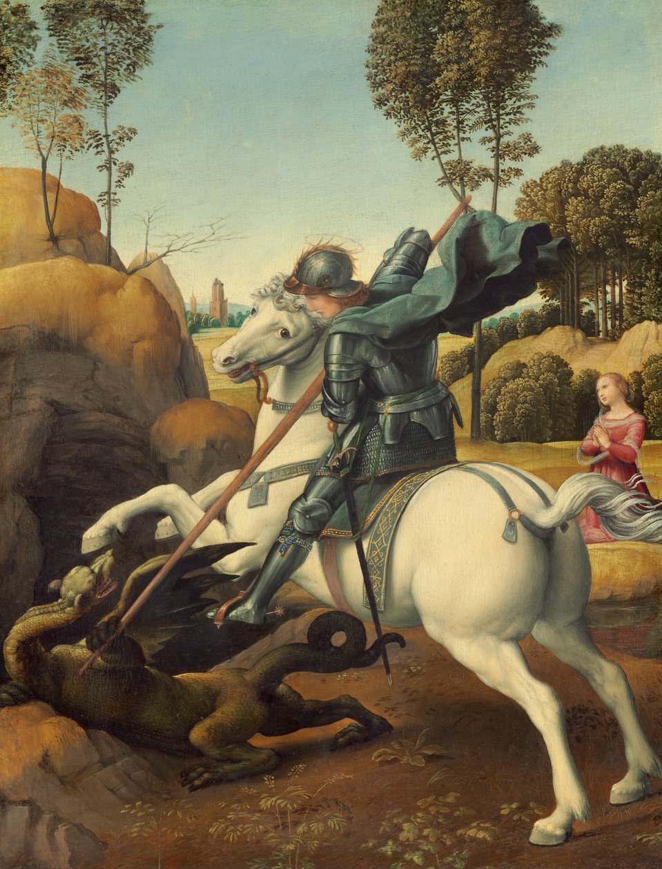 Saint George and the Dragon by Raffaello Sanzio Raphael
