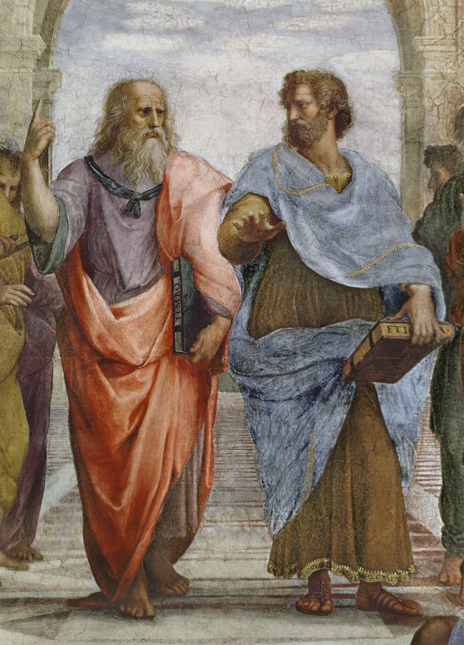 Aristotle and Plato: School of Athens (detail) by Raffaello Sanzio Raphael