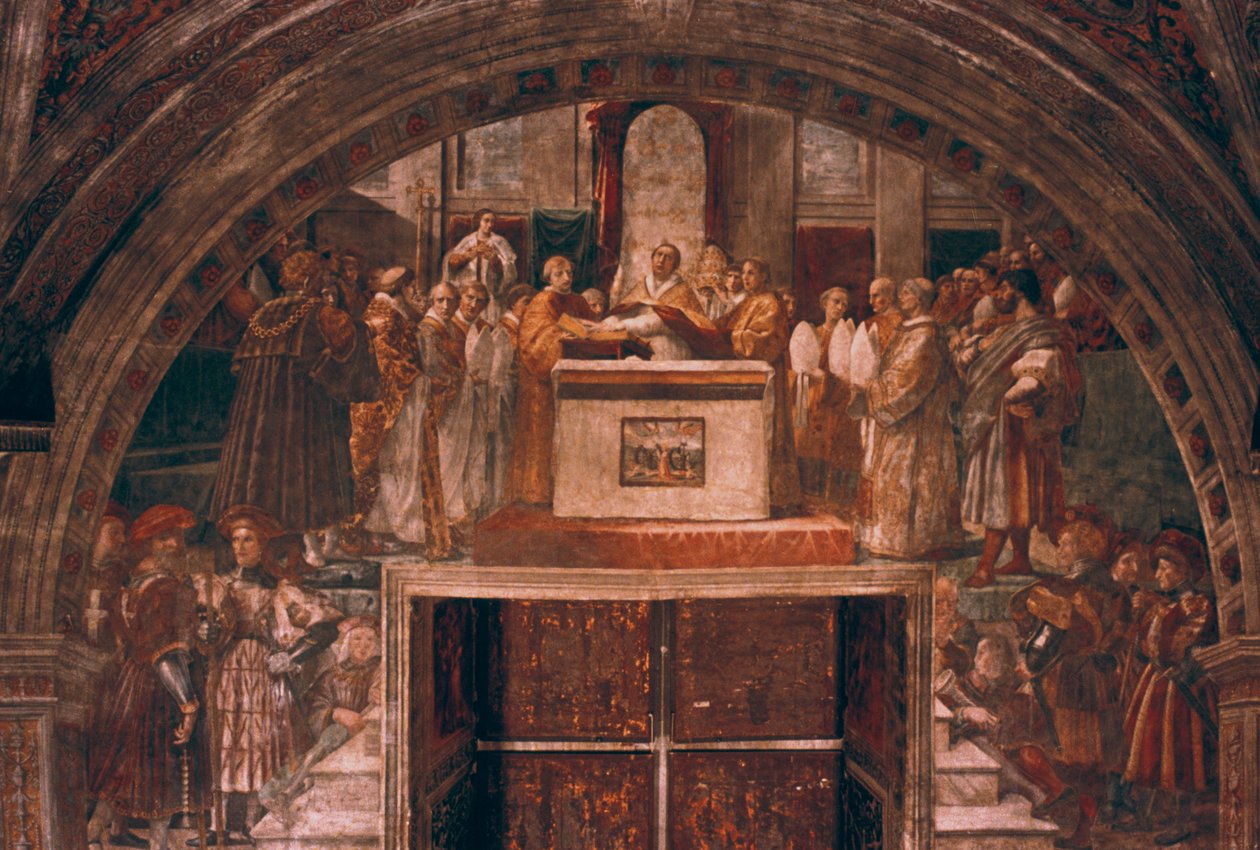 Justification of Leo III, 1514 by Raffaello Sanzio Raphael