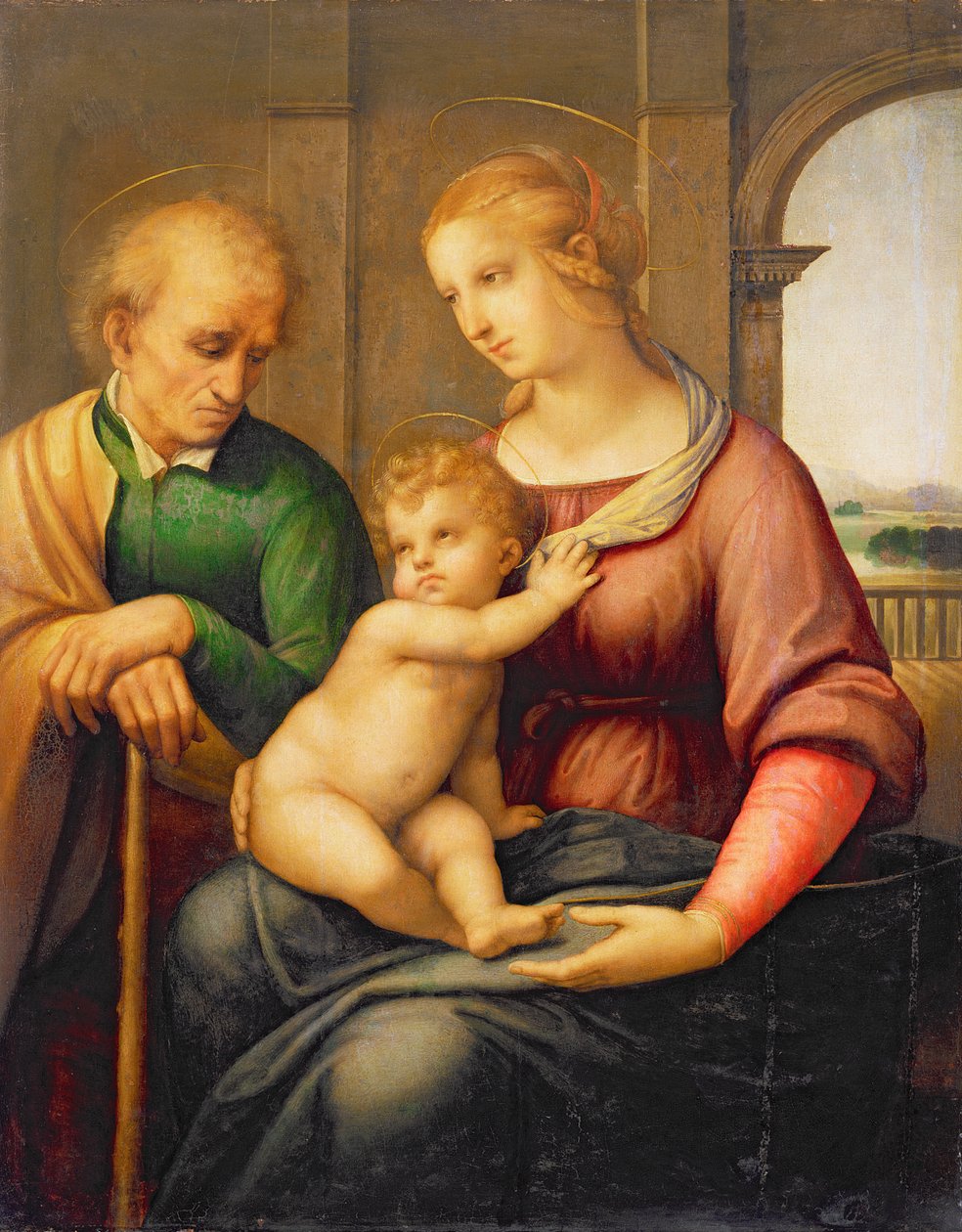 The Holy Family, or Madonna with the Beardless Joseph, c.1506 by Raffaello Sanzio Raphael