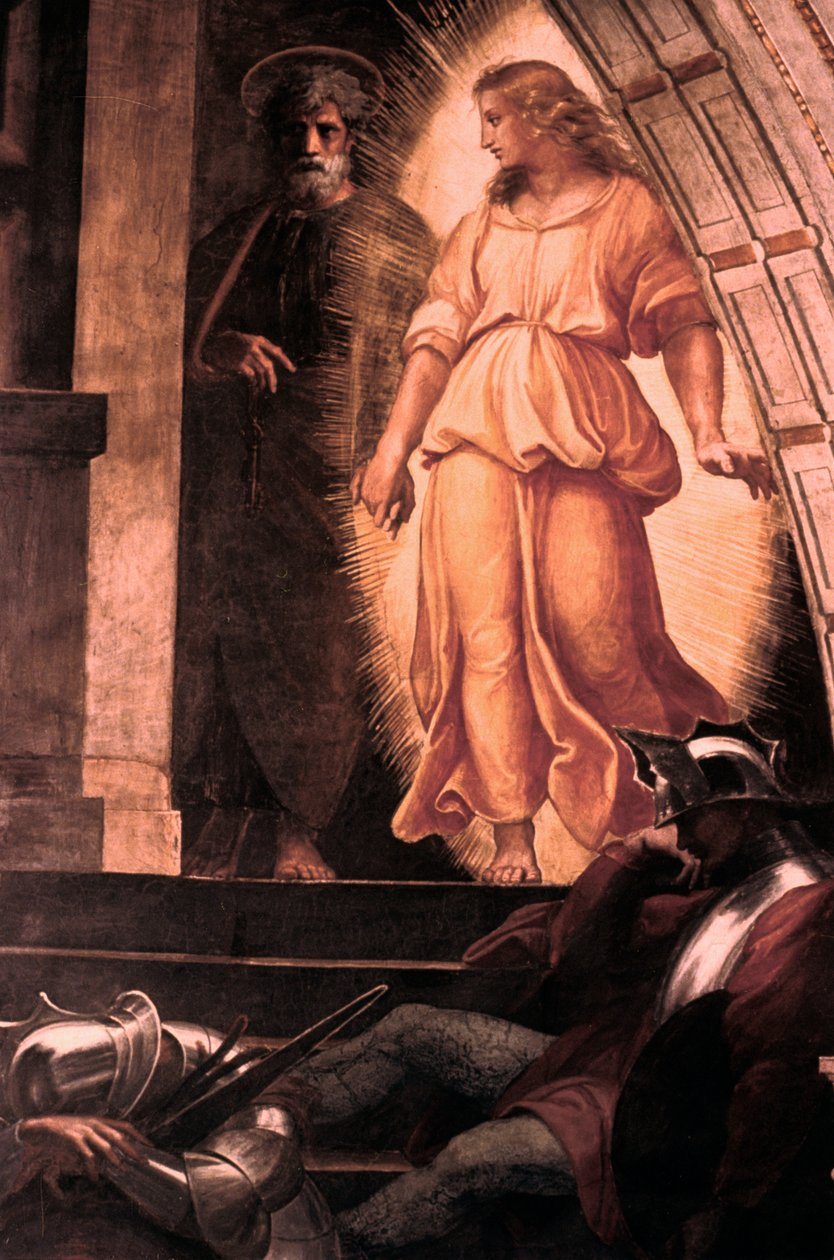 The Liberation of St Peter (detail) by Raffaello Sanzio Raphael