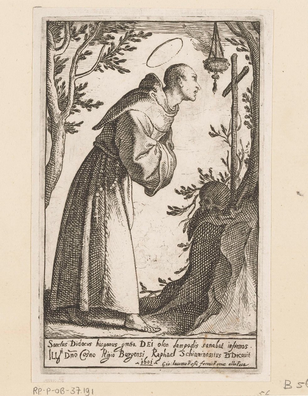Saint Didacus of Alcalá by Raffaello Schiaminossi