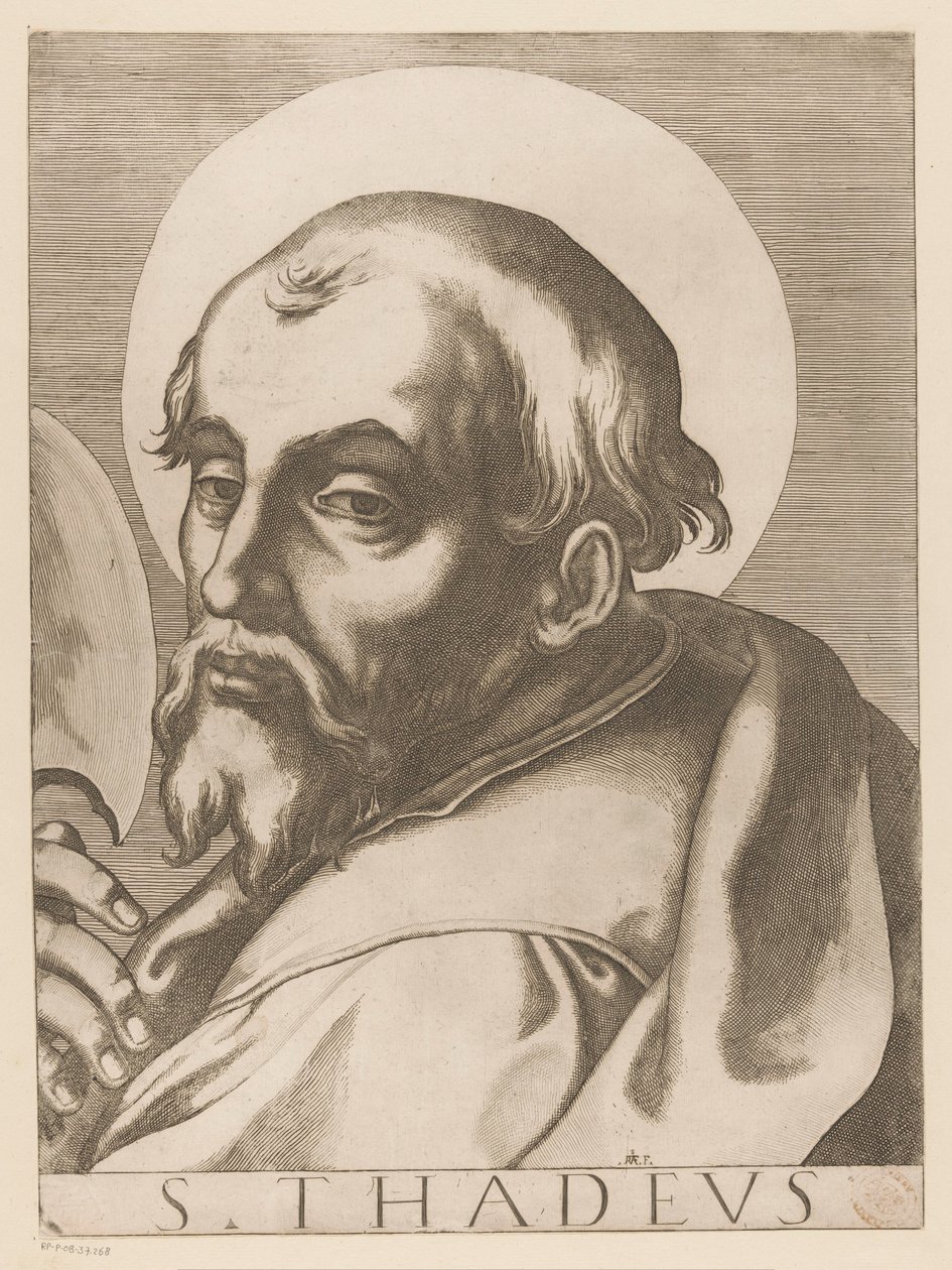 Saint Jude Thaddeus (series title: Christ, Mary, and the Twelve Apostles) by Raffaello Schiaminossi