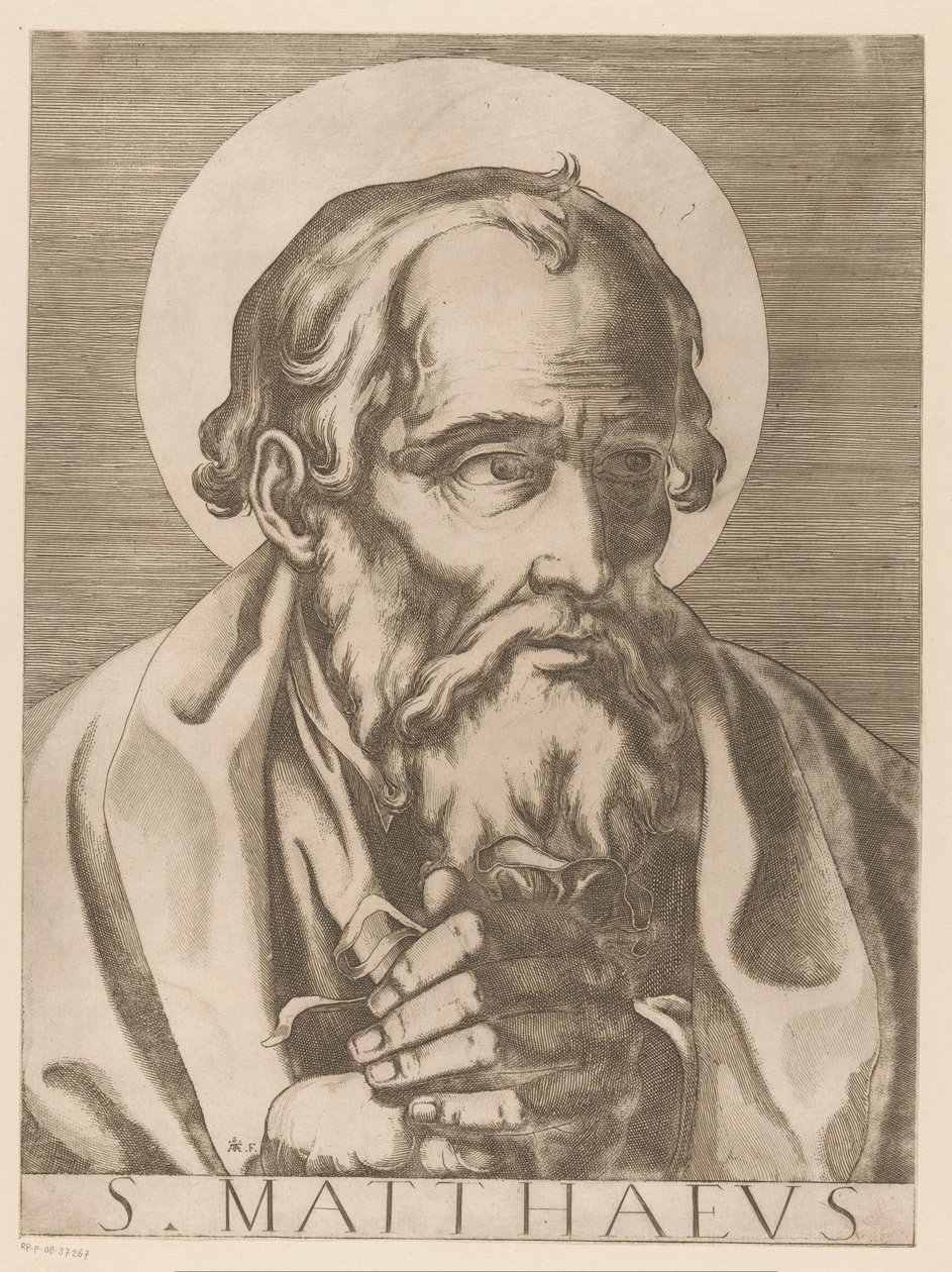 Saint Matthew by Raffaello Schiaminossi