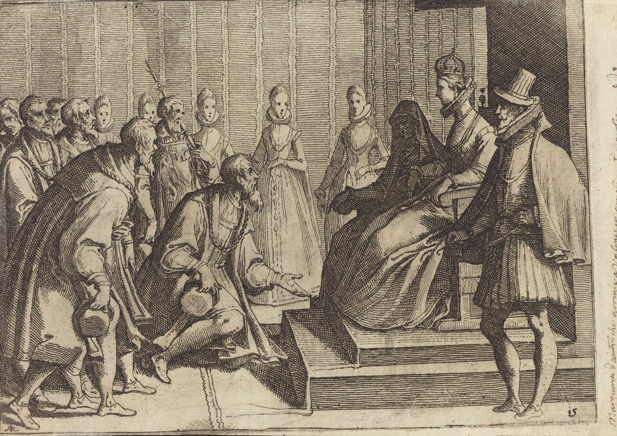 Margaret of Austria Giving Audience to a Nobleman by Raffaello Schiaminossi