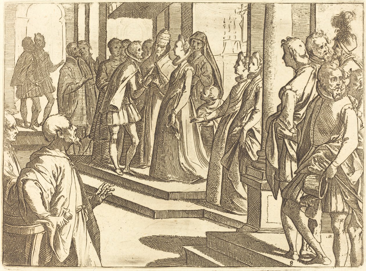 The Betrothal of Margaret of Austria to Philip III, King of Spain by Raffaello Schiaminossi