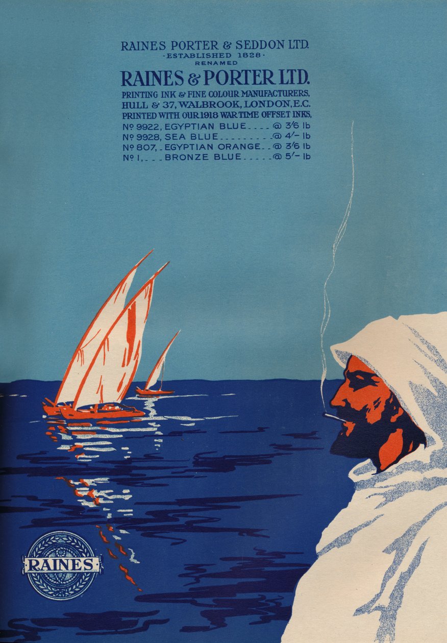 Raines & Porter Ltd. Advert, 1919 by Raines and Porter