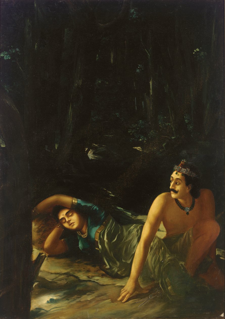 Nala and Damayanti by Raja Ravi Varma