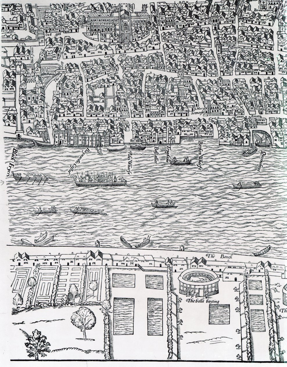 Plan of London, c.1560-70 by Ralph Agas