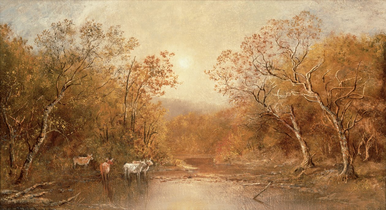 Landscape with Cows by Ralph Albert Blakelock